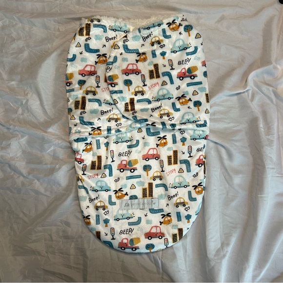 Baby Sleep Sack Car Theme 0-3M | Super Soft Baby Swaddle sack - Picture 4 of 7